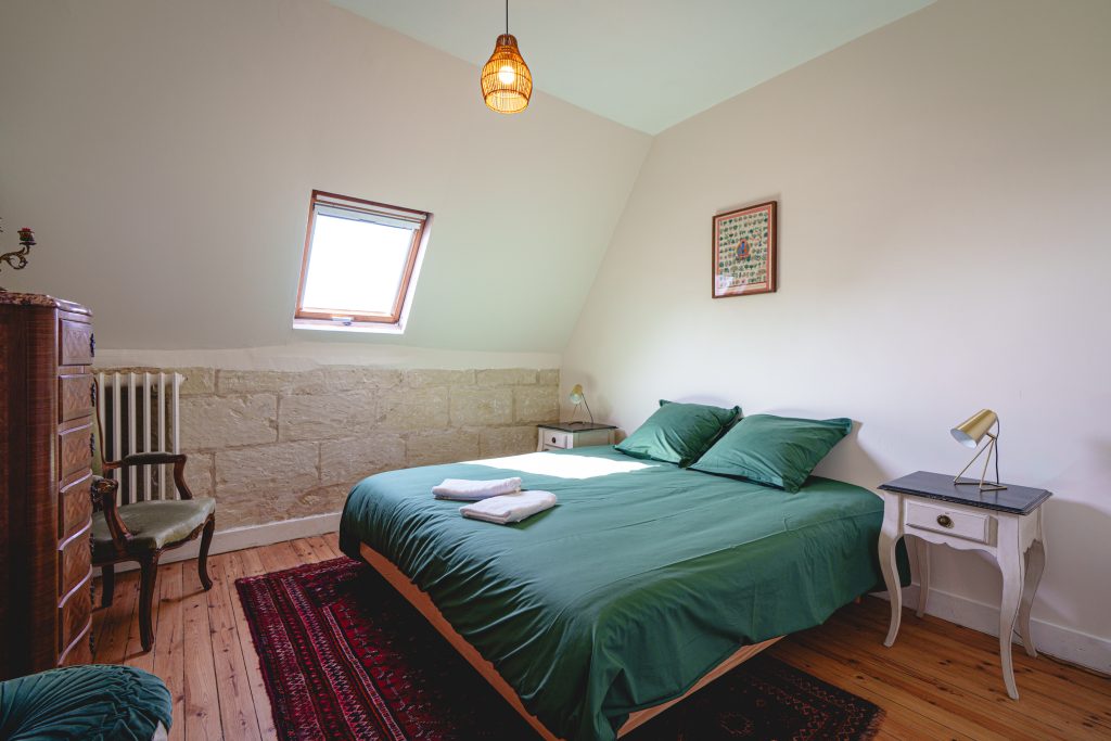 Grands Gite de groupe à Saumur et Angers : chambre avec vue sur la Loire et Saumur
